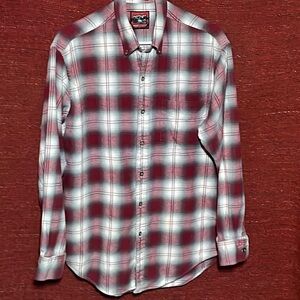 Britches great outdoors flannel red plaid. Men’s Medium. Like new. 100% Cotton